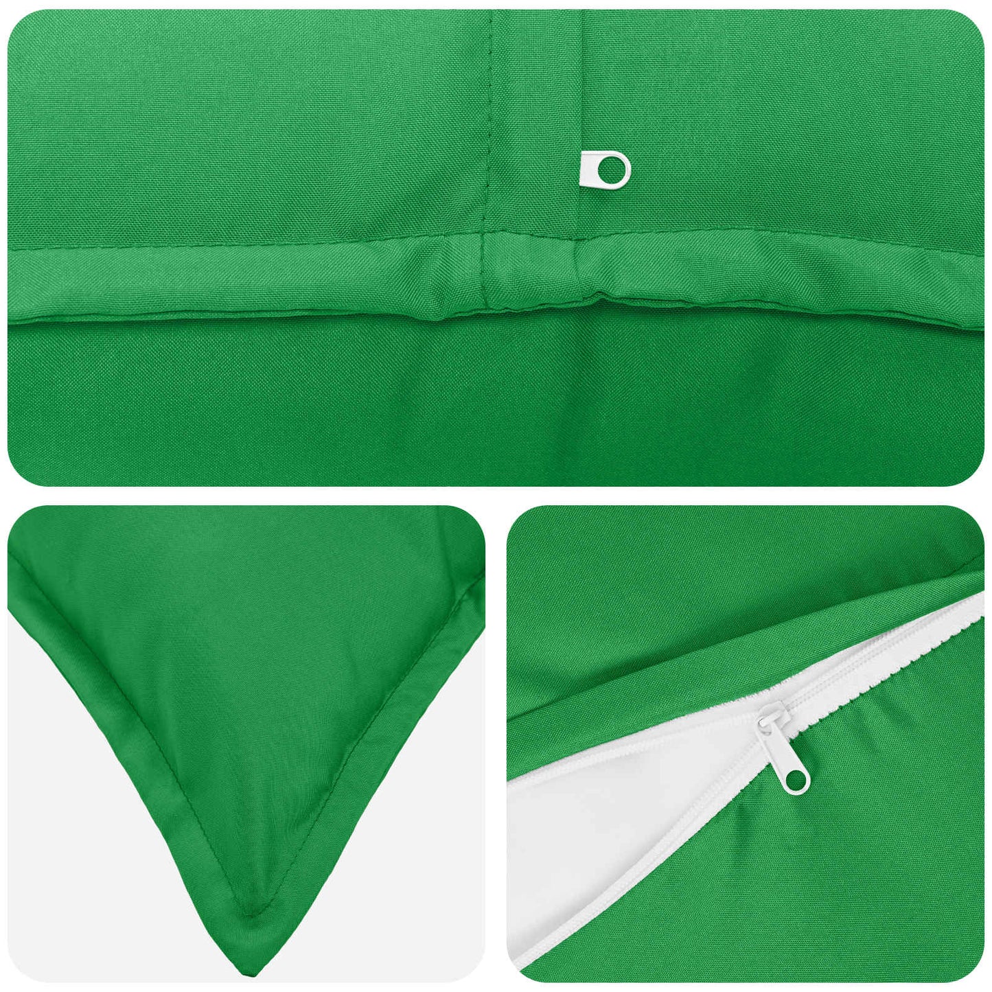 Cushion Cover 6 pcs HOUTEN Green 50 x 80 cm Polyester