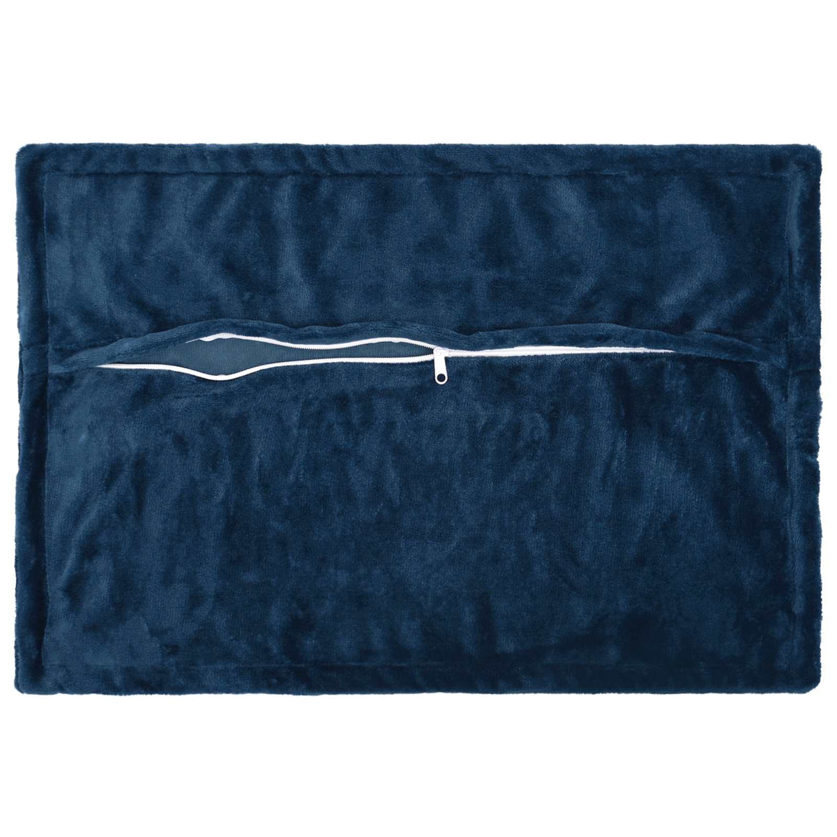 Cushion Cover 6 pcs HOUTEN Navy Blue 50 x 80 cm Flannel