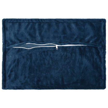 Cushion Cover 6 pcs HOUTEN Navy Blue 50 x 80 cm Flannel