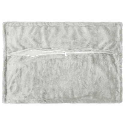 Cushion Cover 6 pcs HOUTEN Light Grey 50 x 80 cm Flannel