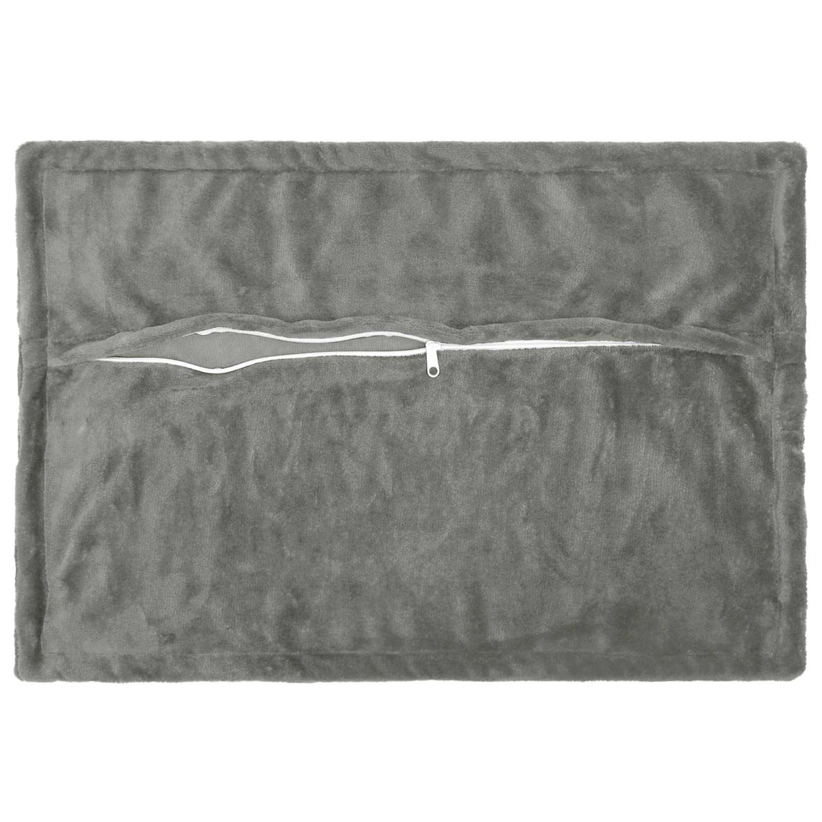Cushion Cover 6 pcs HOUTEN Dark Grey 50 x 80 cm Flannel