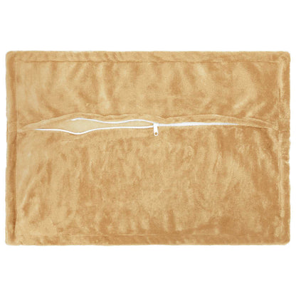 Cushion Cover 6 pcs HOUTEN Taupe 50 x 80 cm Flannel
