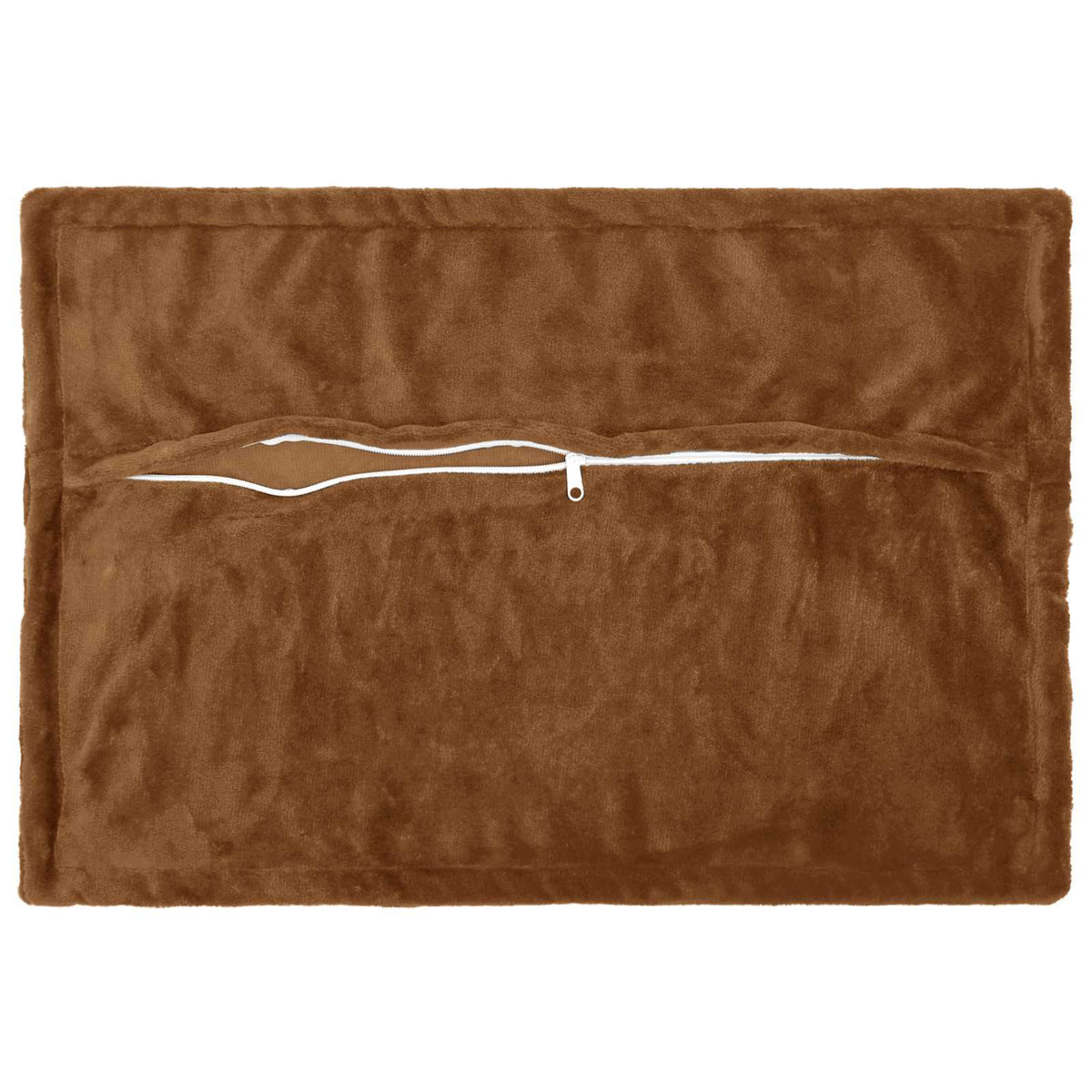 Cushion Cover 2 pcs HOUTEN Light Brown 50 x 80 cm Flannel