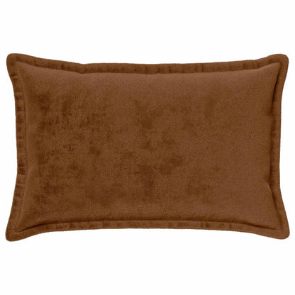 Cushion Cover 6 pcs HOUTEN Light Brown 50 x 80 cm Flannel