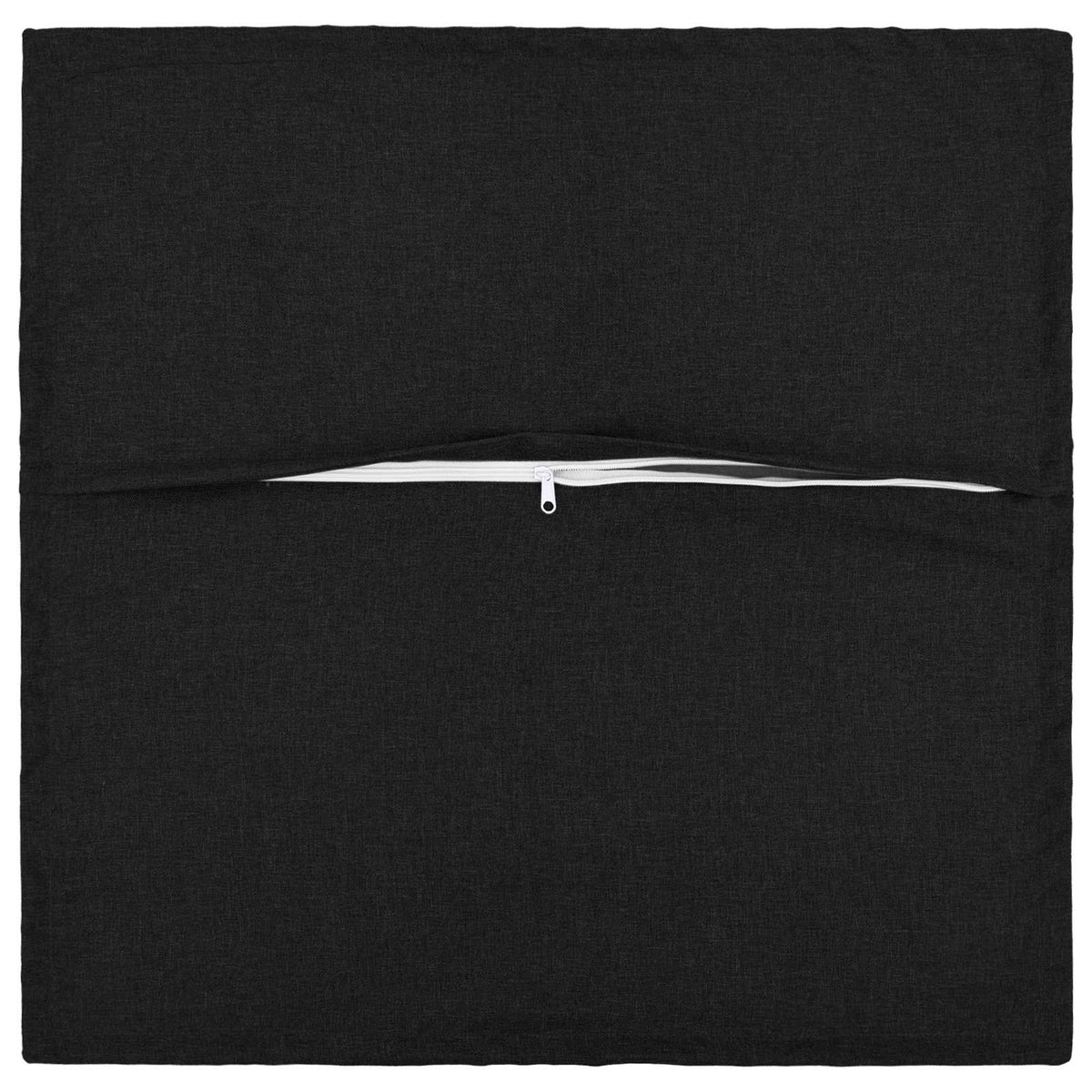Cushion Cover 6 pcs HOUTEN Black 55 x 55 cm Faux Linen