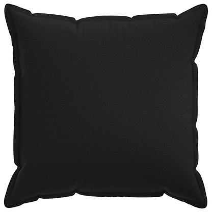 Cushion Cover 6 pcs HOUTEN Black 55 x 55 cm Faux Linen