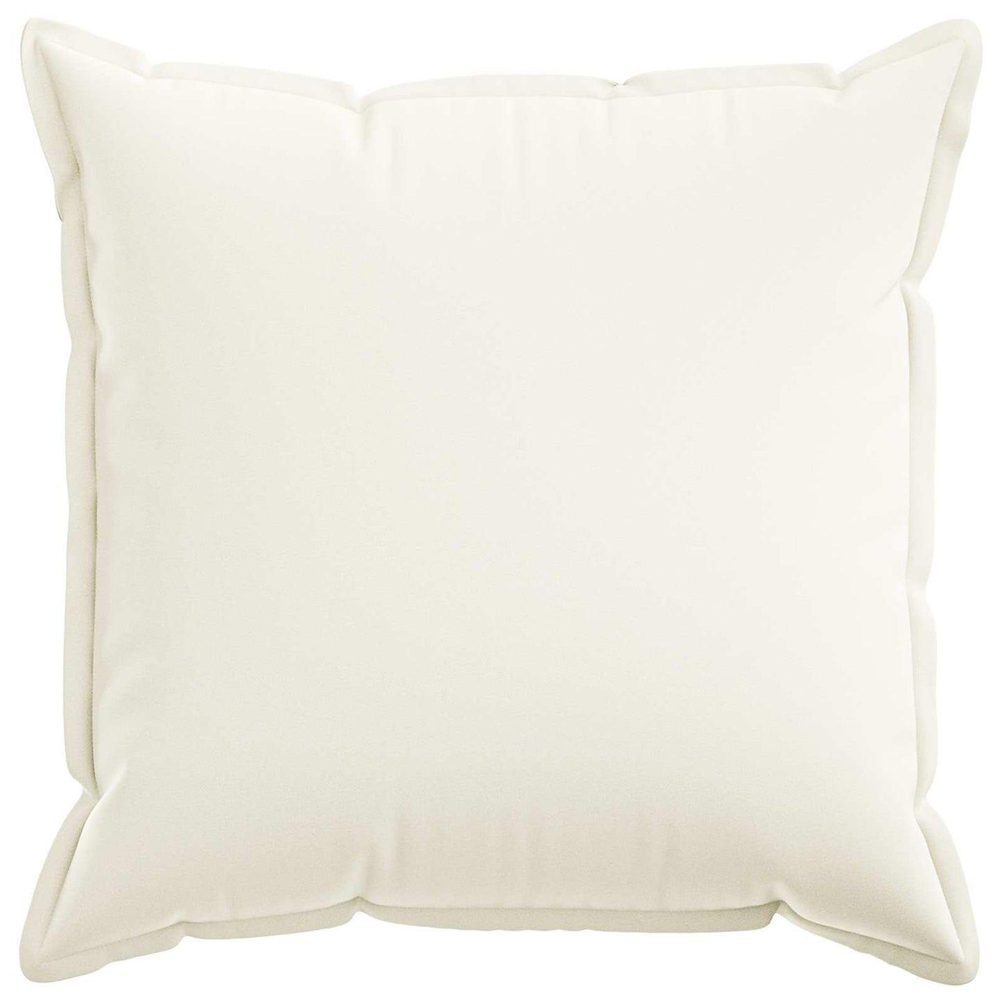 Cushion Cover 2 pcs HOUTEN White 55 x 55 cm Faux Linen