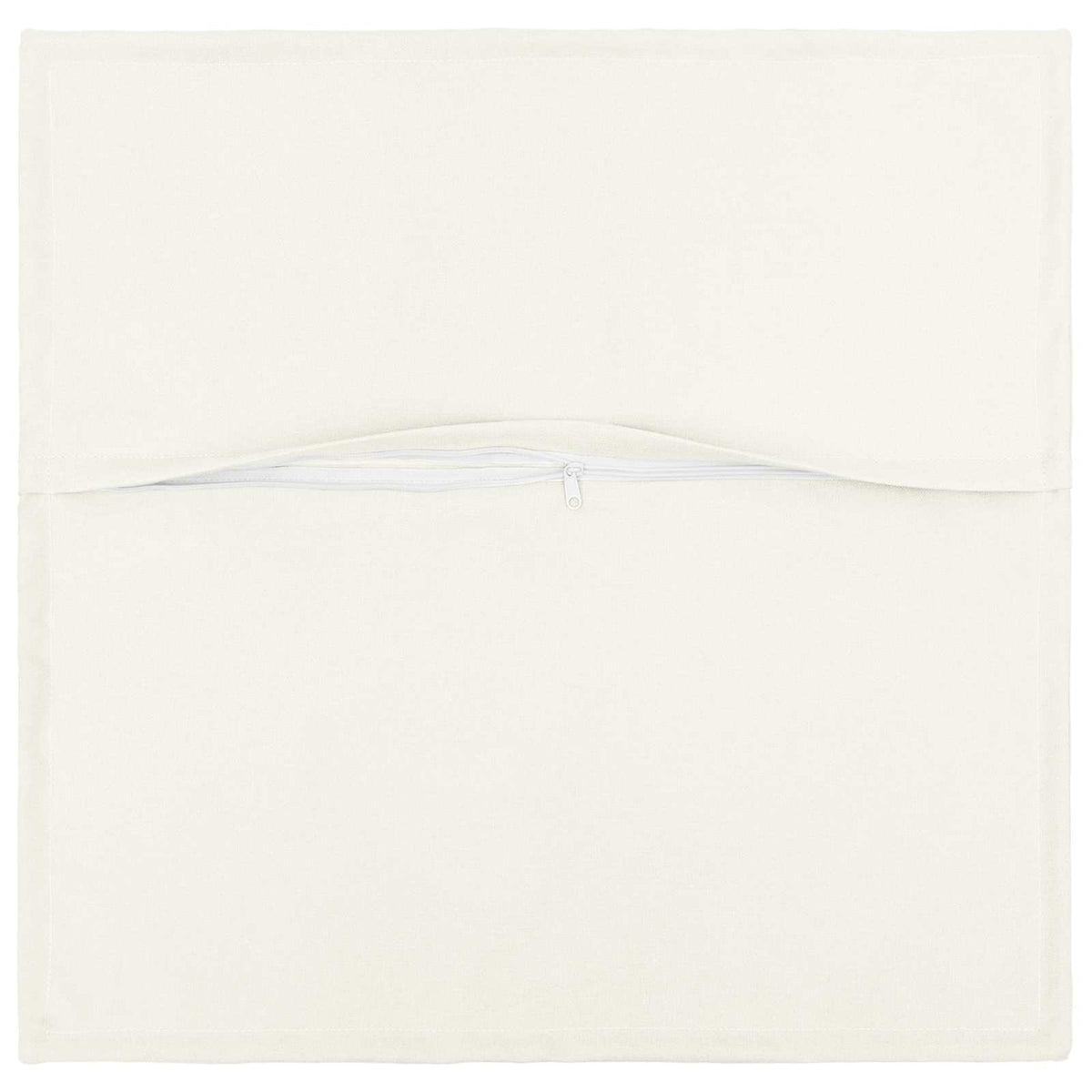 Cushion Cover 6 pcs HOUTEN White 55 x 55 cm Faux Linen