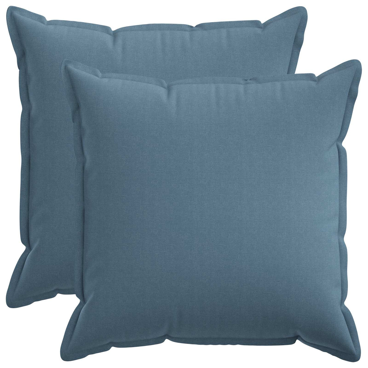 Cushion Cover 2 pcs HOUTEN Jeans Blue 55 x 55 cm Faux Linen