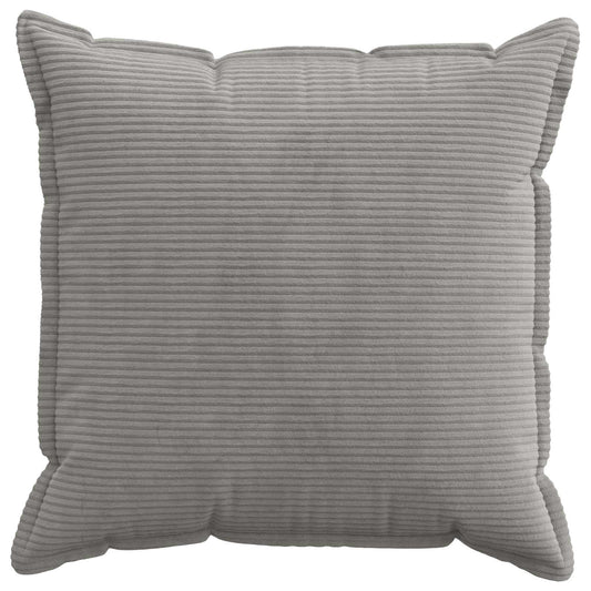 Cushion Cover 2 pcs HOUTEN Light Grey 55 x 55 cm Corduroy