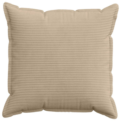 Cushion Cover 2 pcs HOUTEN Taupe 55 x 55 cm Corduroy