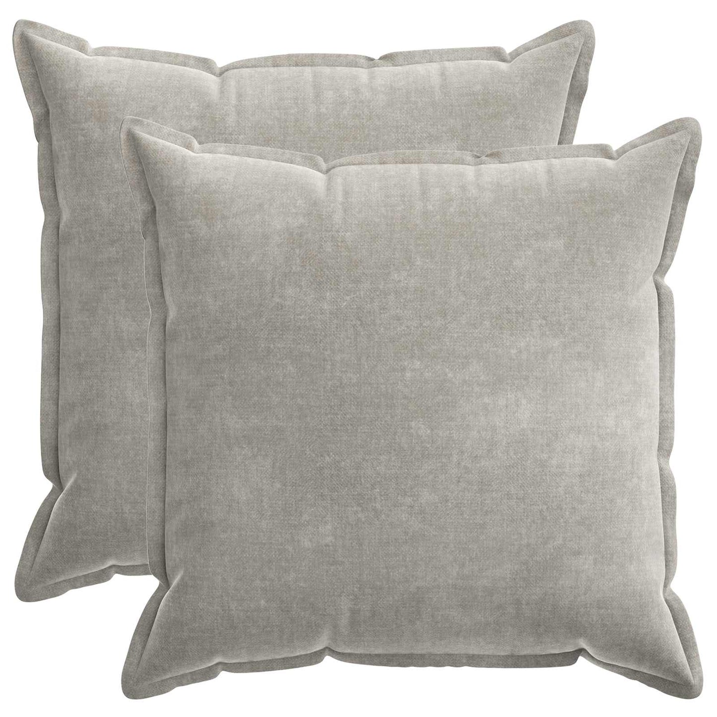 Cushion Cover 2 pcs HOUTEN Light Grey 55 x 55 cm