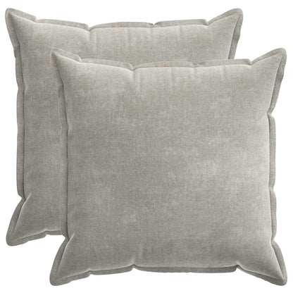 Cushion Cover 2 pcs HOUTEN Light Grey 55 x 55 cm
