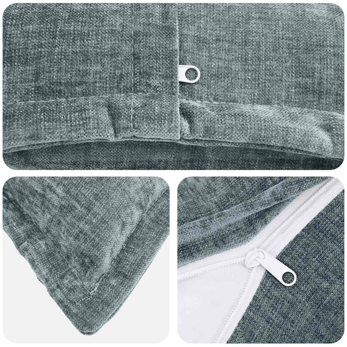 Cushion Cover 6 pcs HOUTEN Light Blue 55 x 55 cm
