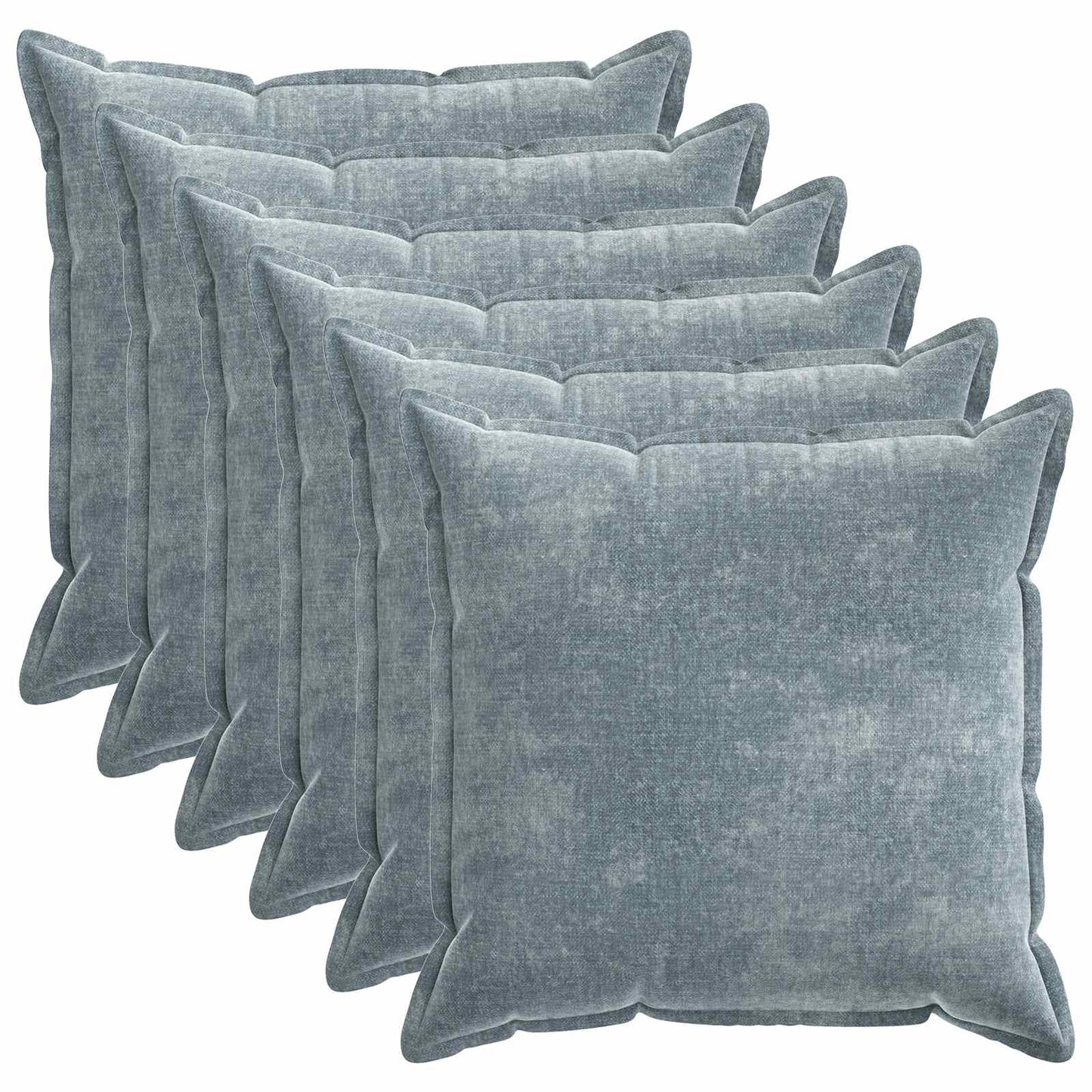 Cushion Cover 6 pcs HOUTEN Light Blue 55 x 55 cm