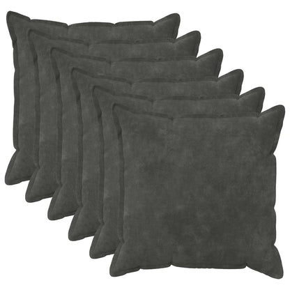 Cushion Cover 6 pcs HOUTEN Anthracite 55 x 55 cm