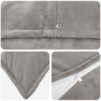 Cushion Cover 2 pcs HOUTEN Light Grey 55 x 55 cm