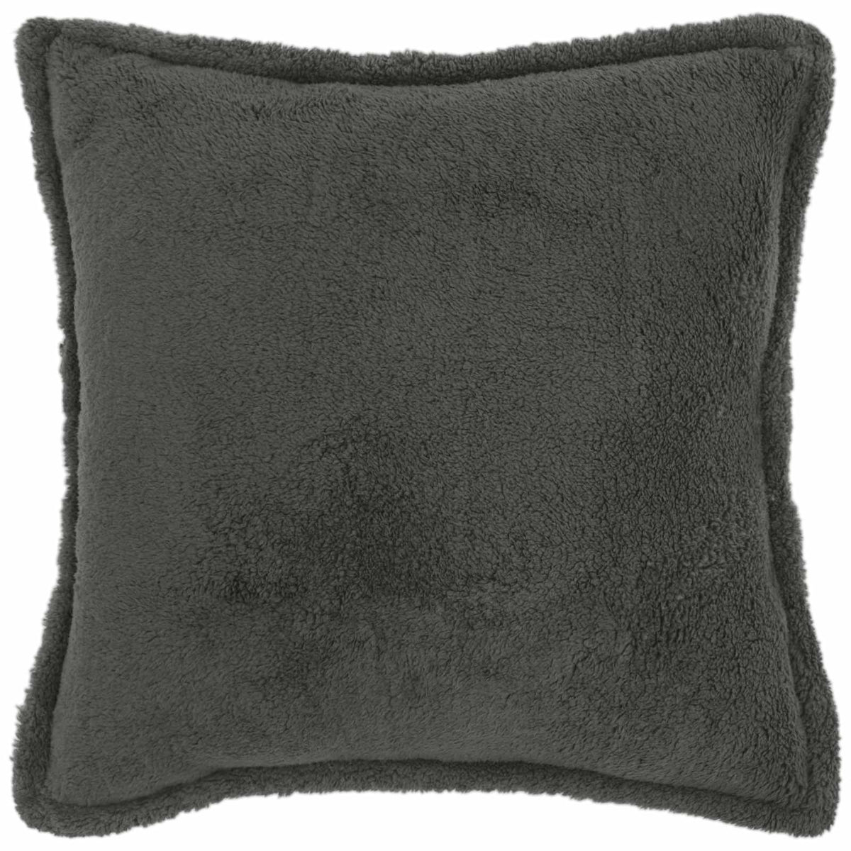 Cushion Cover 6 pcs HOUTEN Dark Grey 55 x 55 cm Bouclé