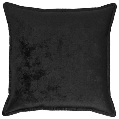 Cushion Cover 6 pcs HOUTEN Black 55 x 55 cm Flannel
