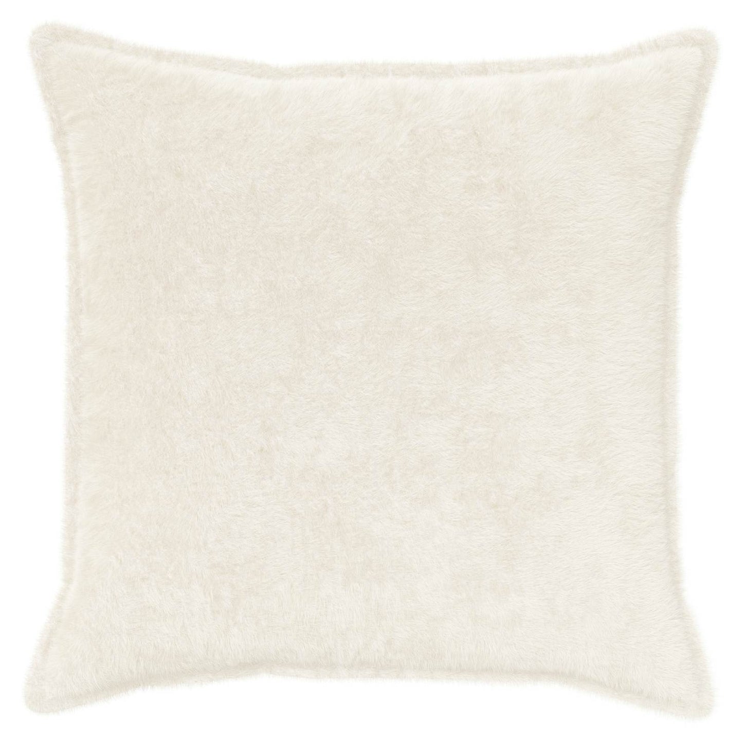 Cushion Cover 6 pcs HOUTEN White 55 x 55 cm Faux Rabbit Fur
