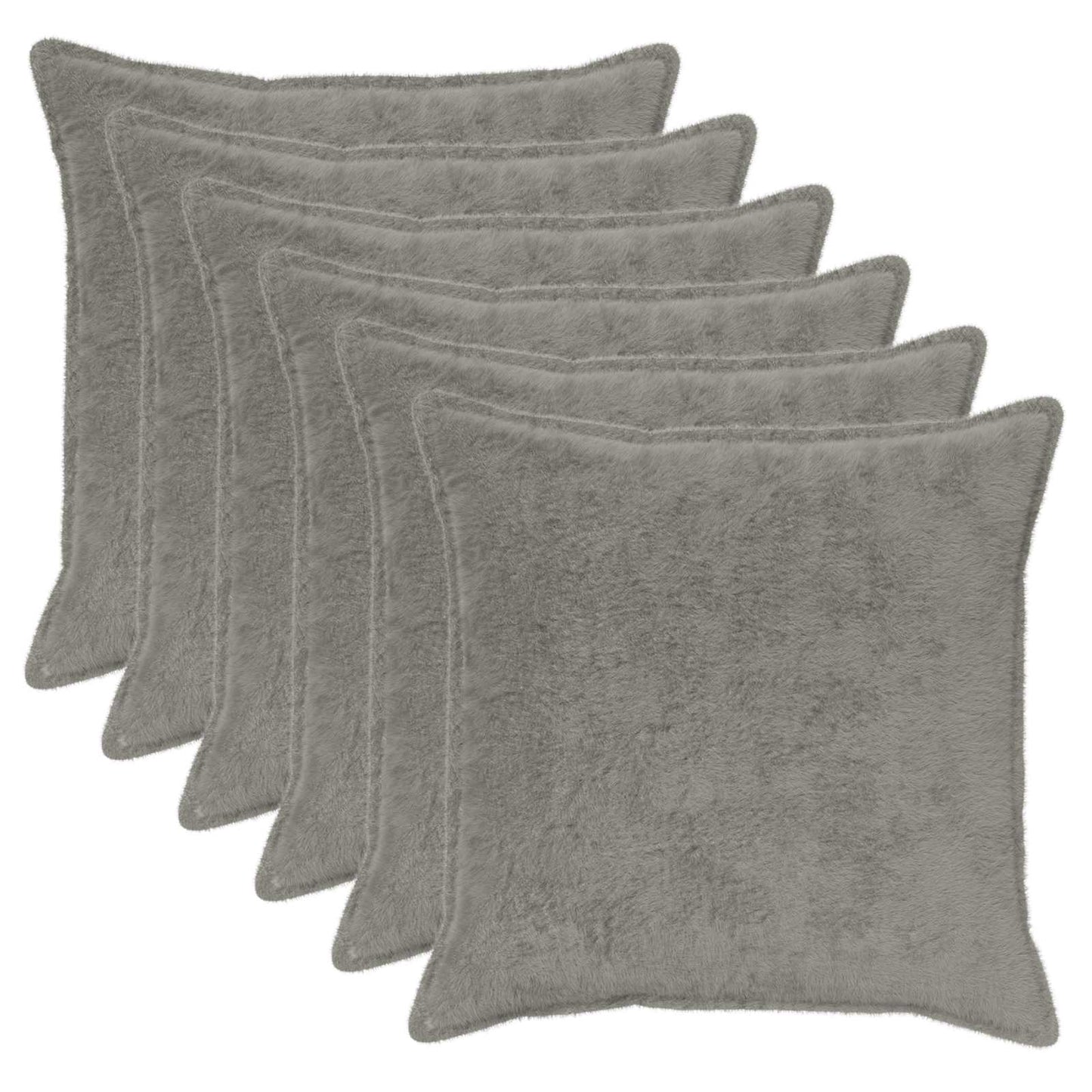 Cushion Cover 6 pcs HOUTEN Light Grey 55 x 55 cm