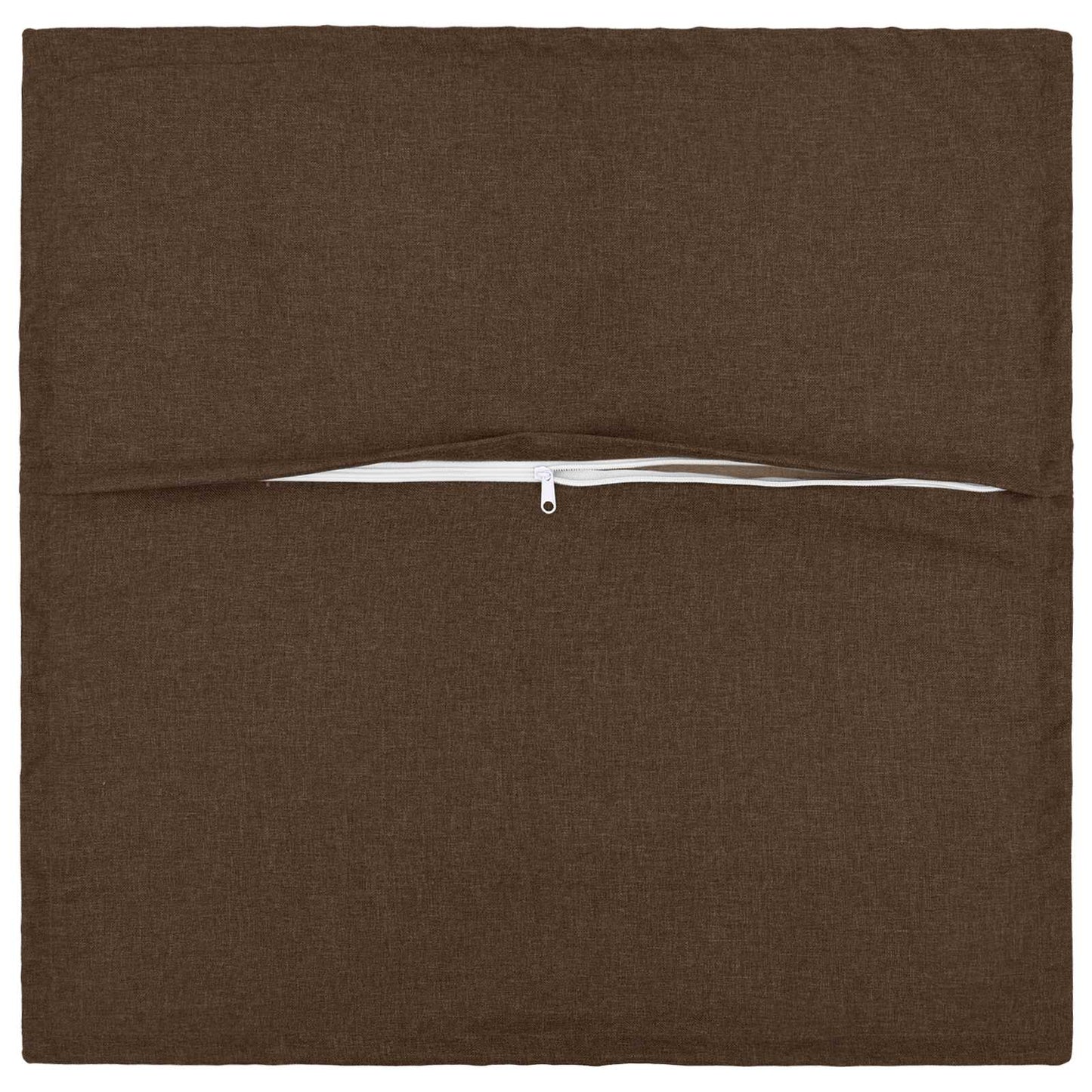 Cushion Cover 2 pcs HOUTEN Brown 60 x 60 cm Faux Linen