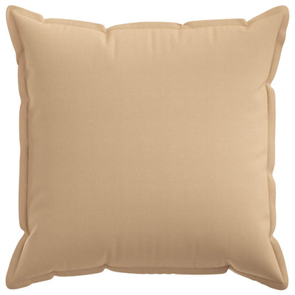 Cushion Cover 6 pcs HOUTEN Cream 60 x 60 cm Faux Linen