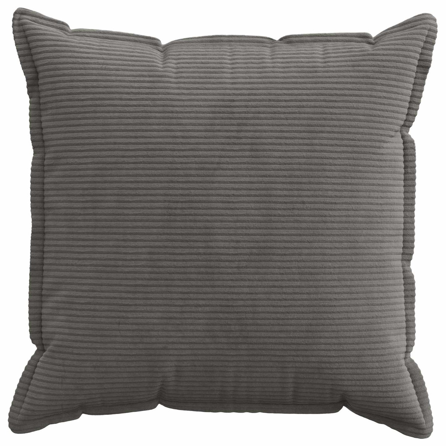 Cushion Cover 2 pcs HOUTEN Dark Grey 60 x 60 cm Corduroy