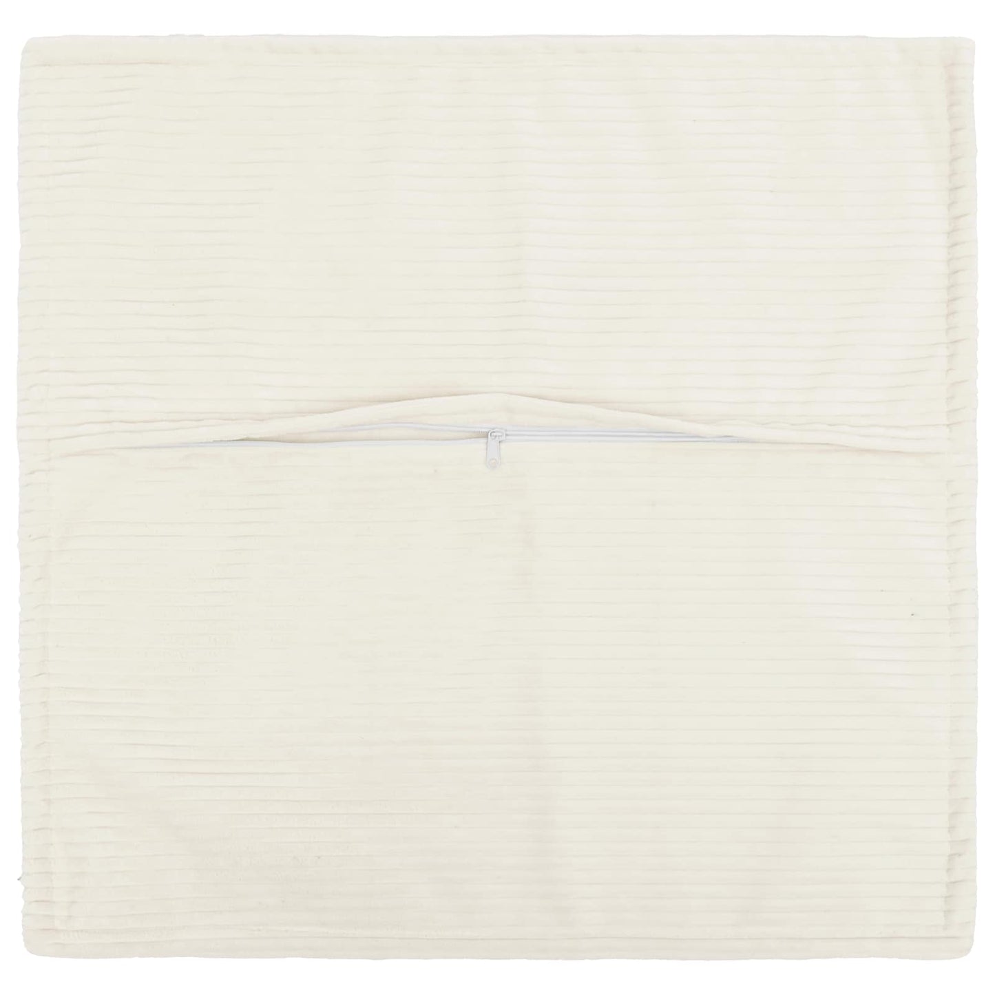 Cushion Cover 2 pcs HOUTEN Cream 60 x 60 cm Corduroy