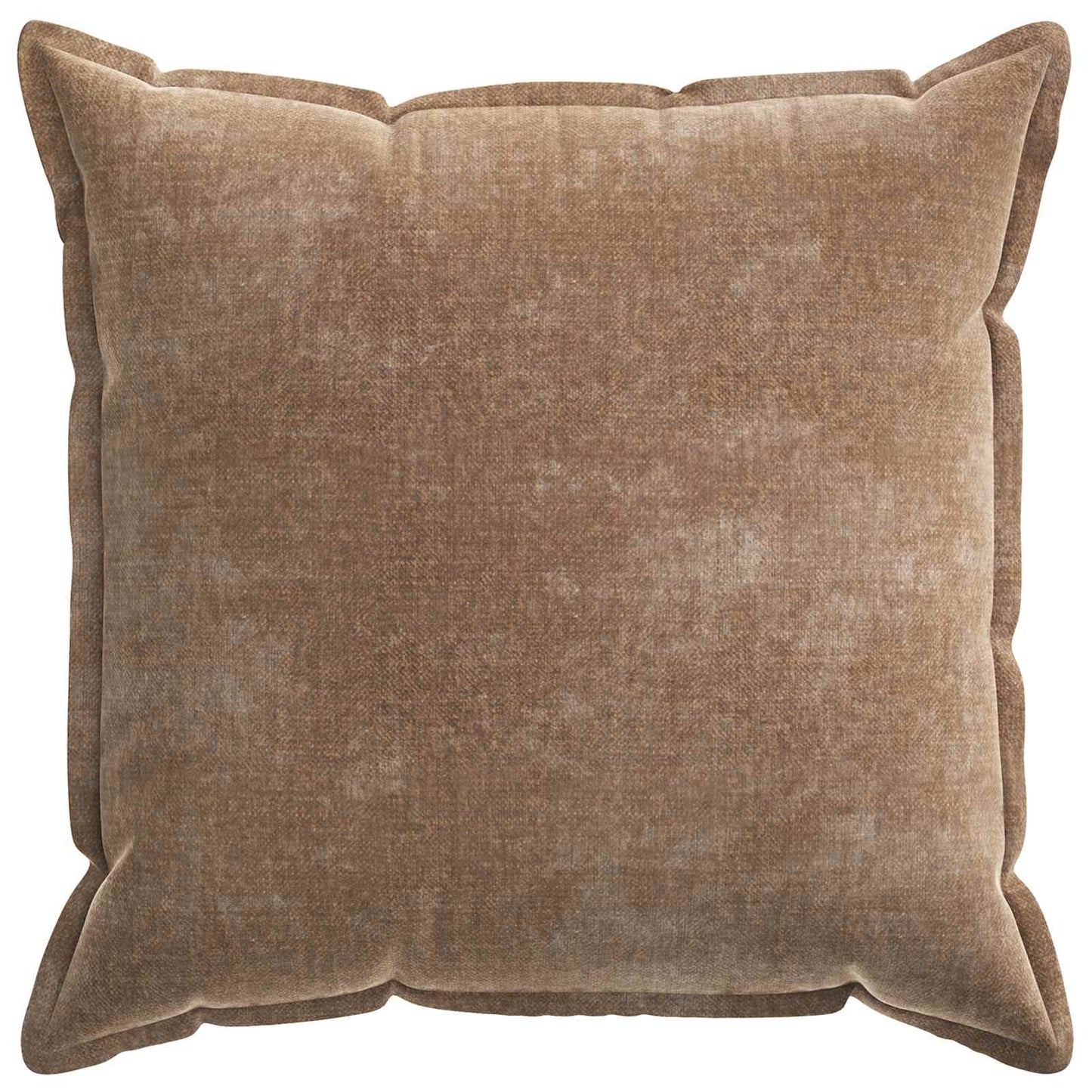 Cushion Cover 2 pcs HOUTEN Brown 60 x 60 cm Chenille Fabric