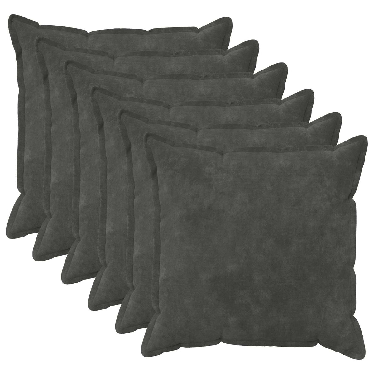 Cushion Cover 6 pcs HOUTEN Anthracite 60 x 60 cm