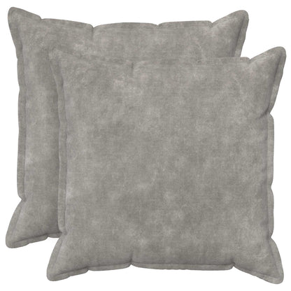 Cushion Cover 2 pcs HOUTEN Light Grey 60 x 60 cm