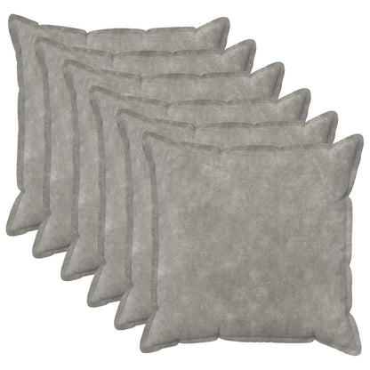 Cushion Cover 6 pcs HOUTEN Light Grey 60 x 60 cm