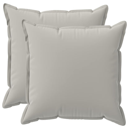 Cushion Cover 2 pcs HOUTEN Grey 60 x 60 cm Polyester