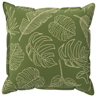 Cushion Cover 2 pcs HOUTEN Leaf Design 60 x 60 cm Polyester