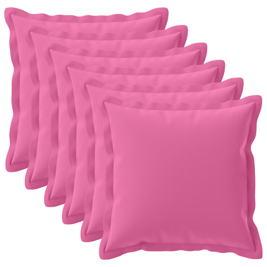 Cushion Cover 6 pcs HOUTEN Pink 60 x 60 cm Polyester