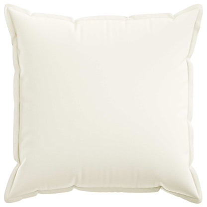 Cushion Cover 2 pcs HOUTEN White 65 x 65 cm Faux Linen