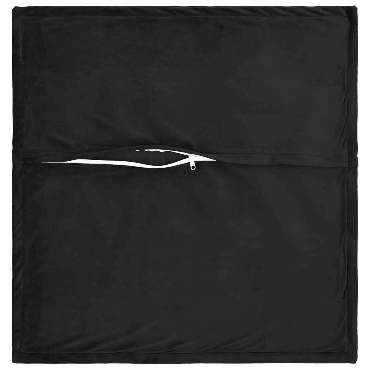 Cushion Cover 2 pcs HOUTEN Black 65 x 65 cm Velvet