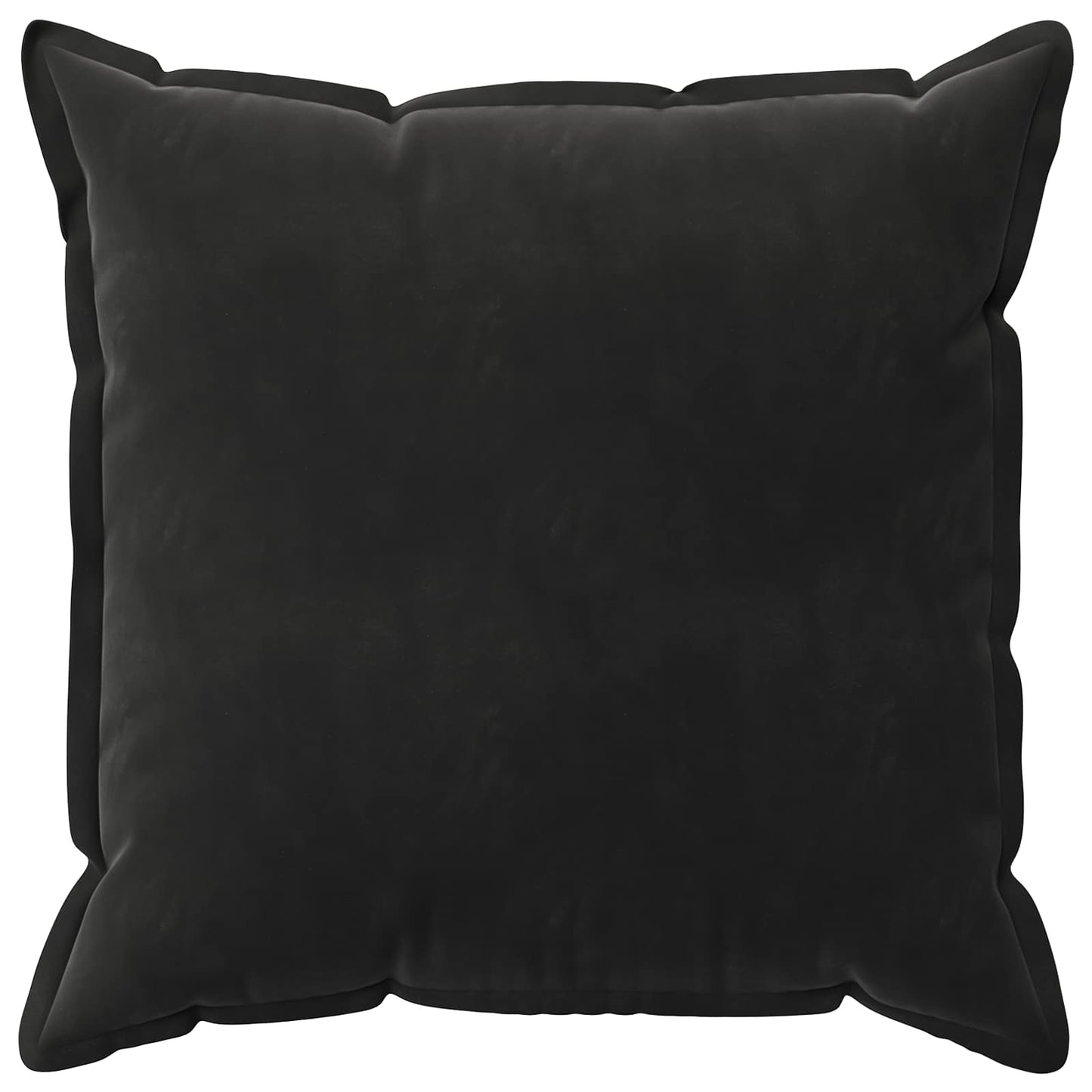 Cushion Cover 6 pcs HOUTEN Black 65 x 65 cm Velvet