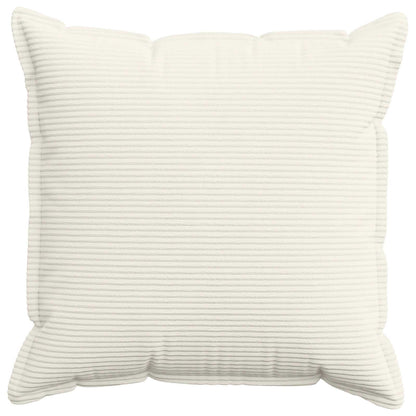 Cushion Cover 2 pcs HOUTEN Cream 65 x 65 cm Corduroy