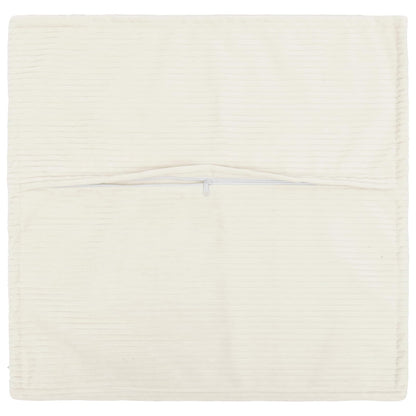 Cushion Cover 6 pcs HOUTEN Cream 65 x 65 cm Corduroy
