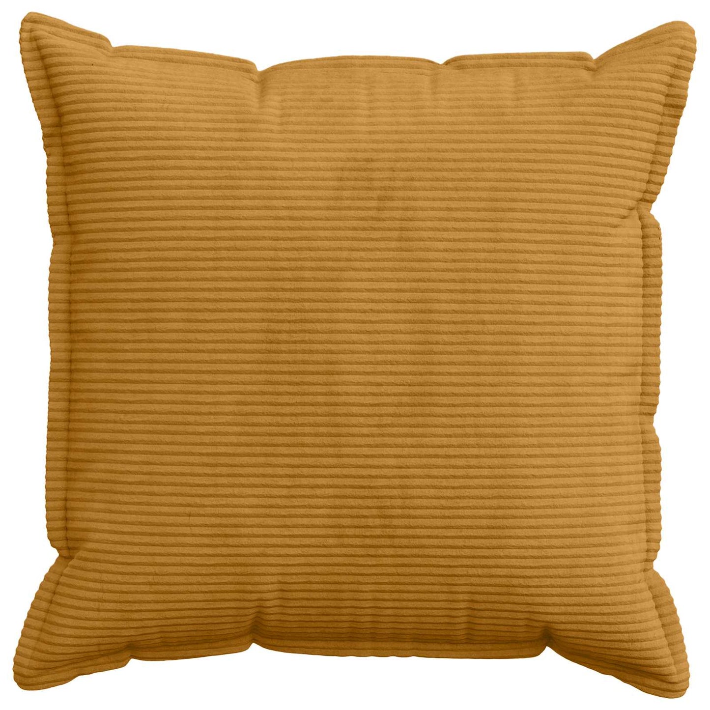 Cushion Cover 2 pcs HOUTEN Yellow 65 x 65 cm Corduroy