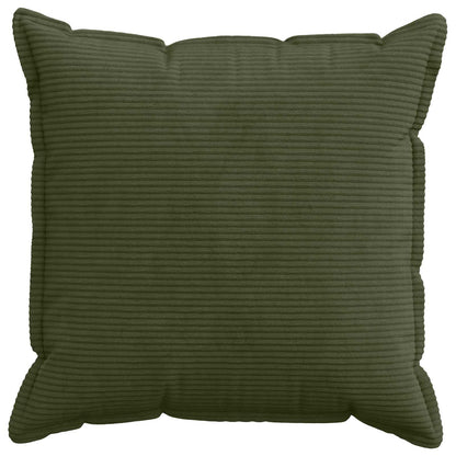 Cushion Cover 2 pcs HOUTEN Green 65 x 65 cm Corduroy
