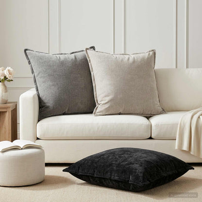 Cushion Cover 2 pcs HOUTEN Light Grey 70 x 70 cm