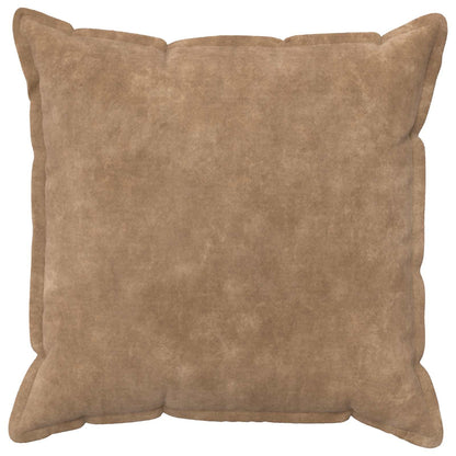 Cushion Cover 6 pcs HOUTEN Taupe 65 x 65 cm Microfiber Fleece