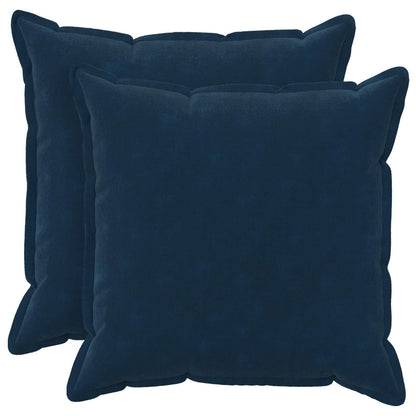 Cushion Cover 2 pcs HOUTEN Blue 65 x 65 cm Microfiber Fleece