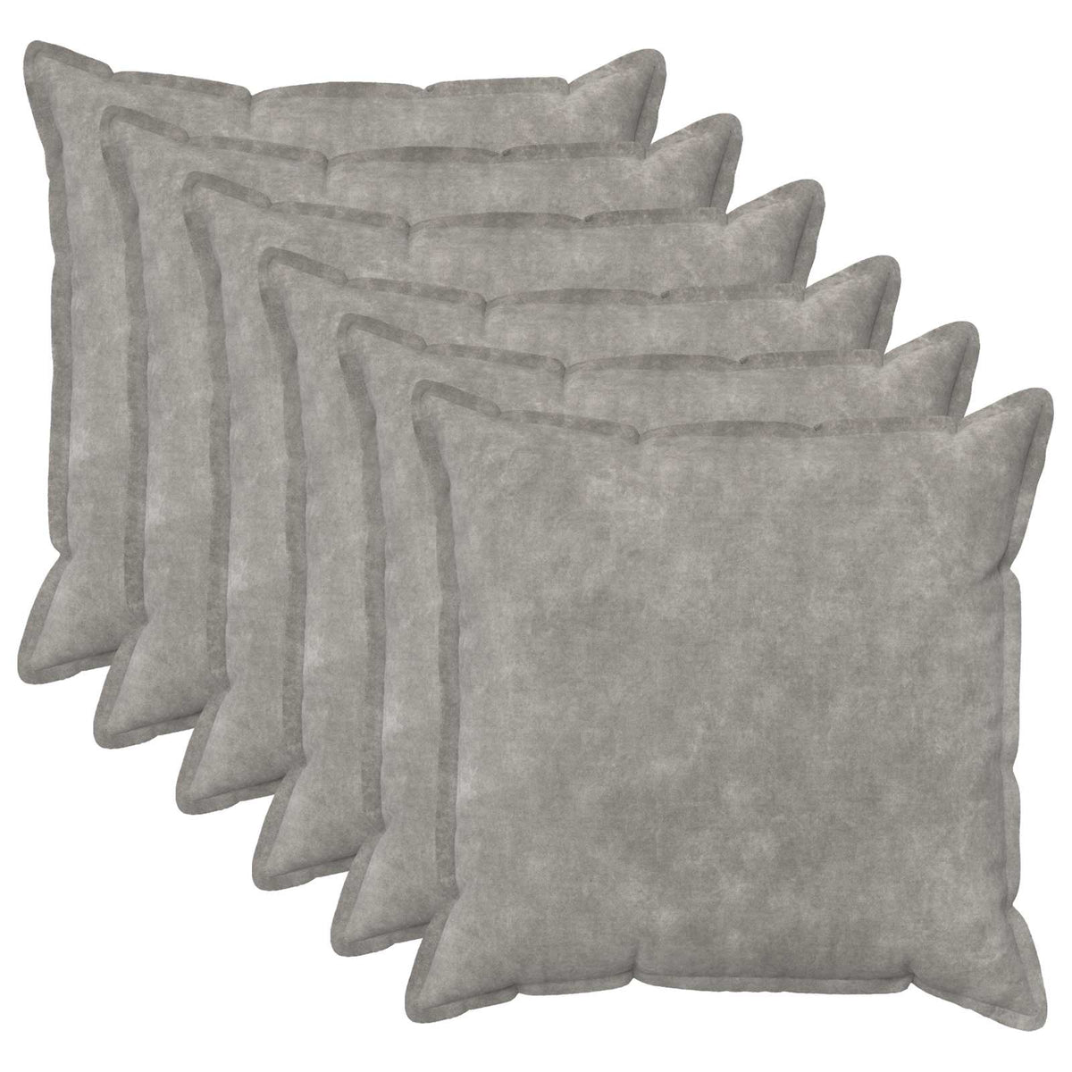 Cushion Cover 6 pcs HOUTEN Light Grey 65 x 65 cm