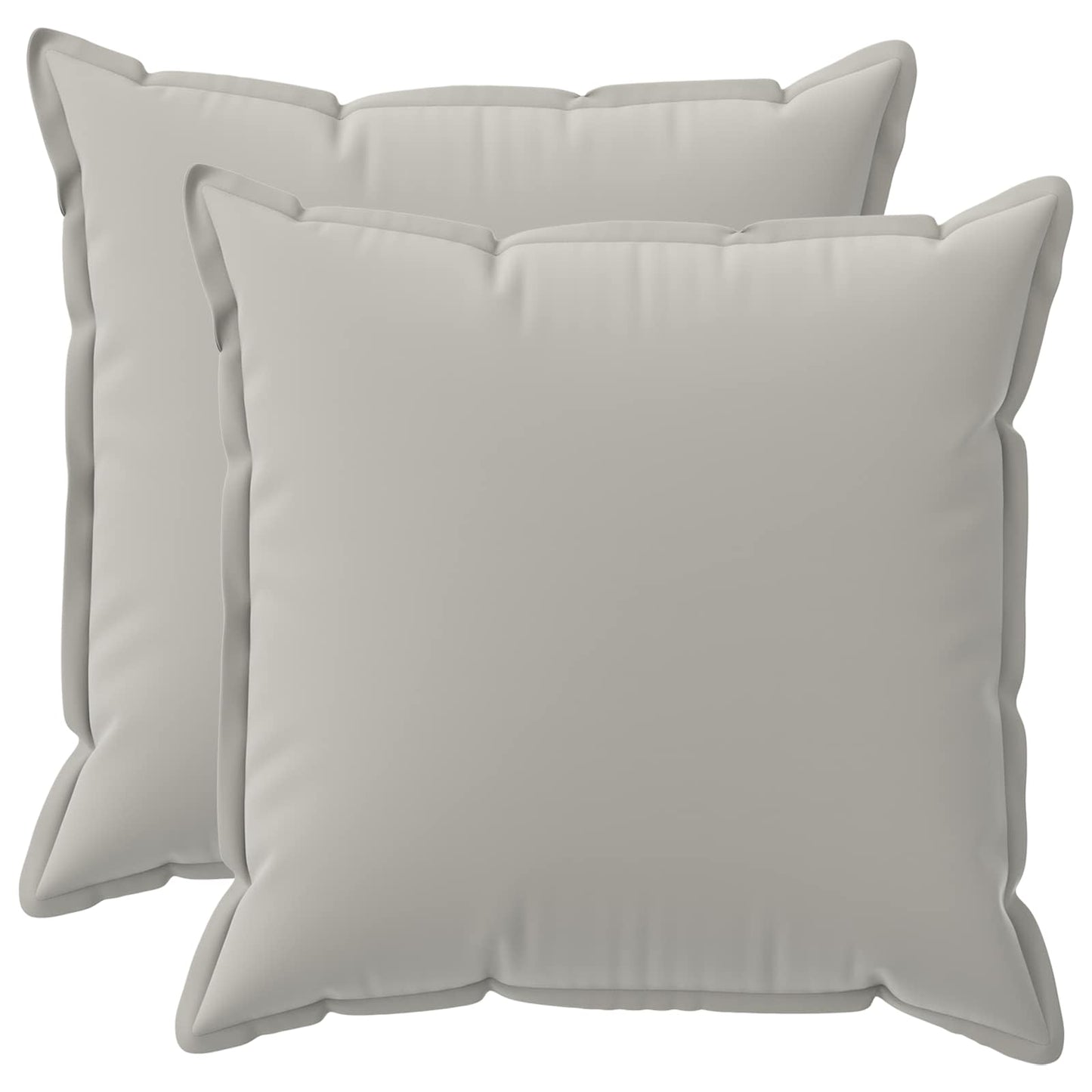 Cushion Cover 2 pcs HOUTEN Grey 65 x 65 cm Polyester