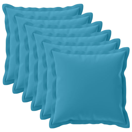 Cushion Cover 6 pcs HOUTEN Light Blue 65 x 65 cm Polyester