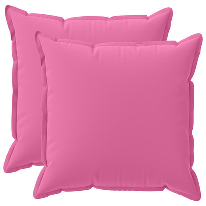 Cushion Cover 2 pcs HOUTEN Pink 65 x 65 cm Polyester
